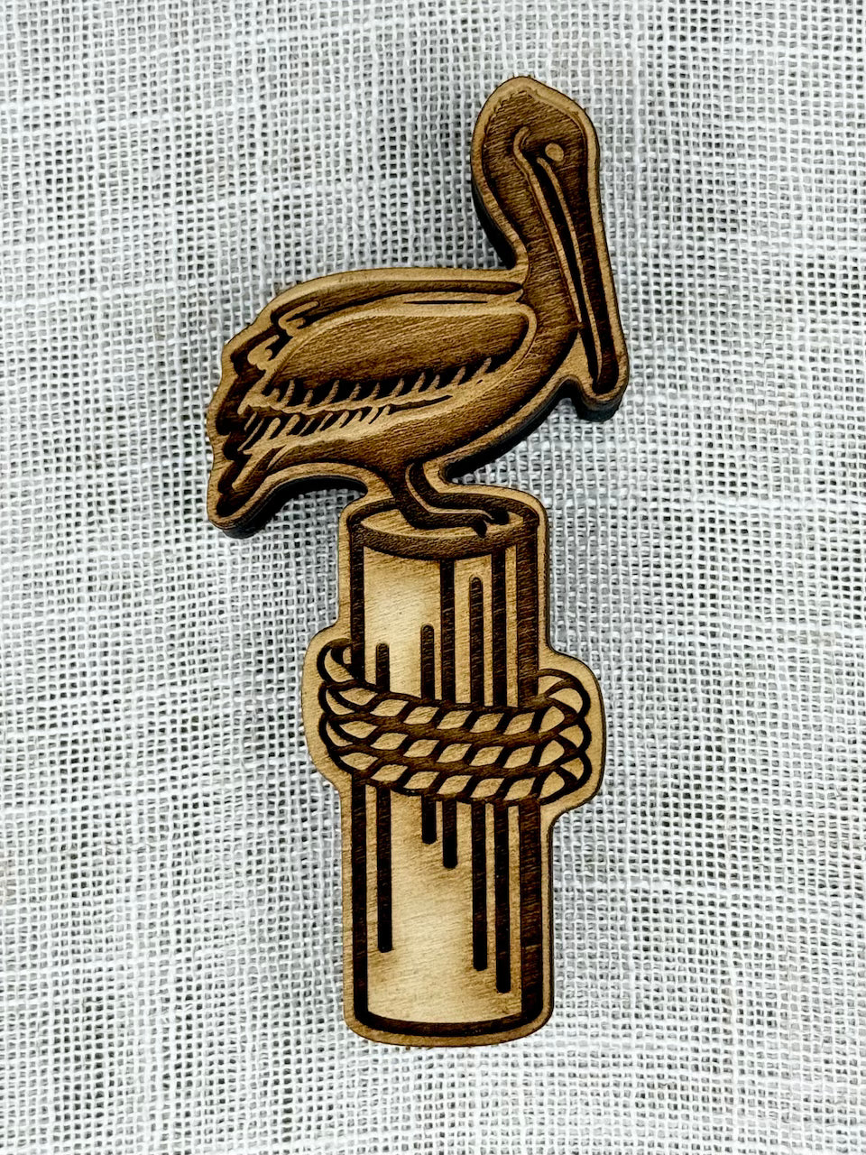 Nautical Vibes (Pelican on a Pier)- Stamp