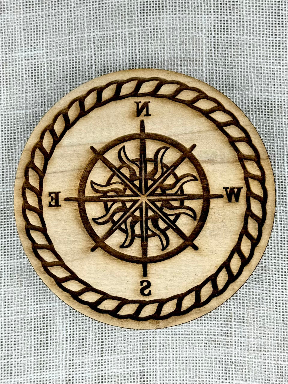 Nautical Vibes (Compass and Rope)- Stamp