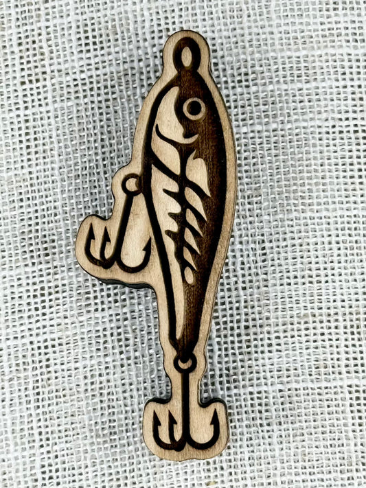 I'd Rather Be Fishing (Fishing Lure Hooks Left)- Stamp