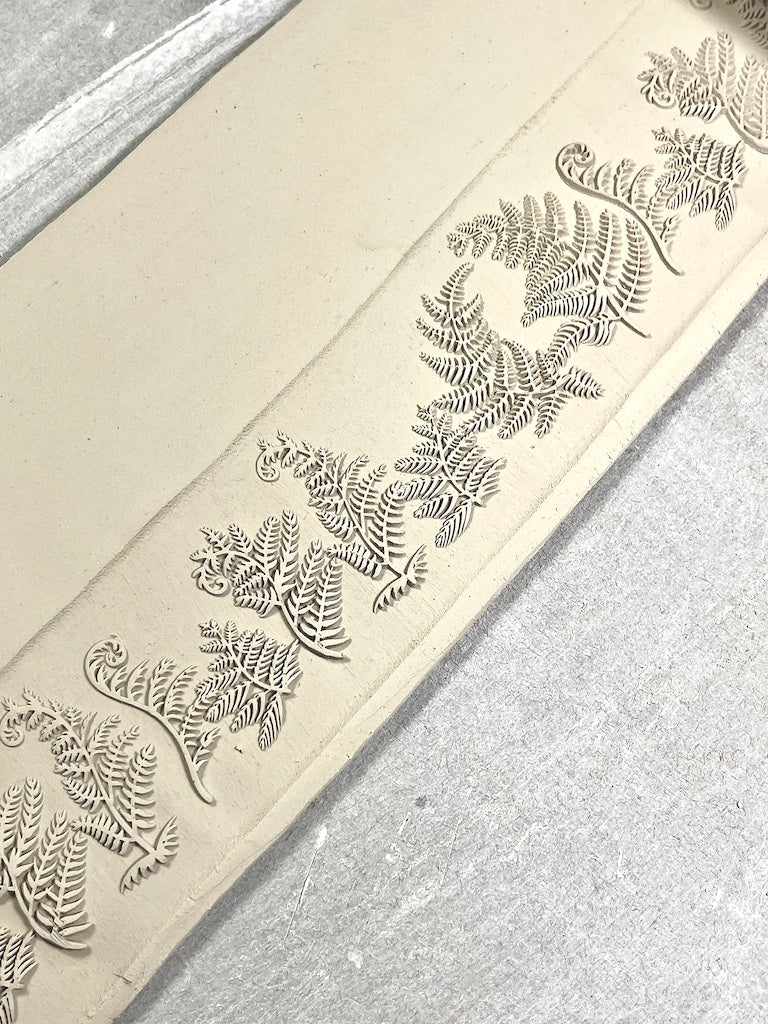 2" Fiddlehead Ferns Textured Rolling Pin