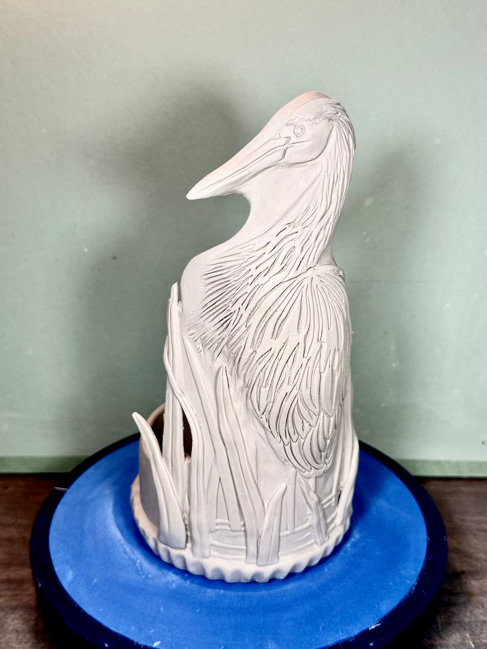 Great Blue Heron (Single Large Image) Textured Rolling Pin