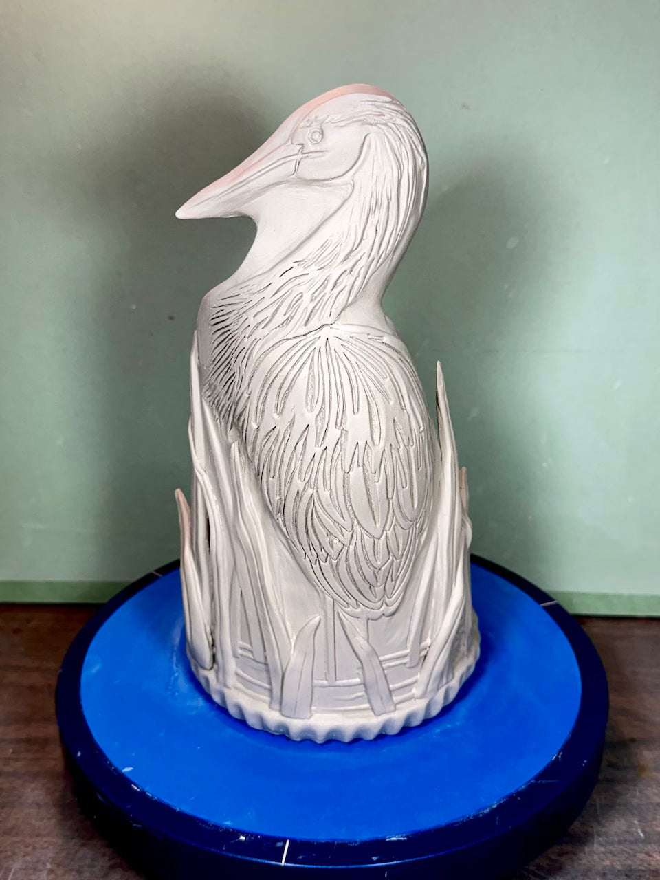 Great Blue Heron (Single Large Image) Textured Rolling Pin