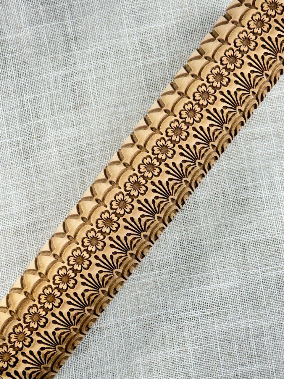 Flower Trellis Textured Rolling Pin