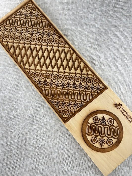 Flower Trellis Textured Mug Plank