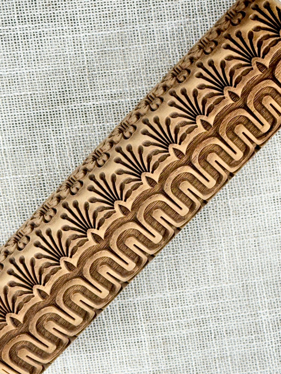 Flower Trellis  7" Textured Rolling Pin