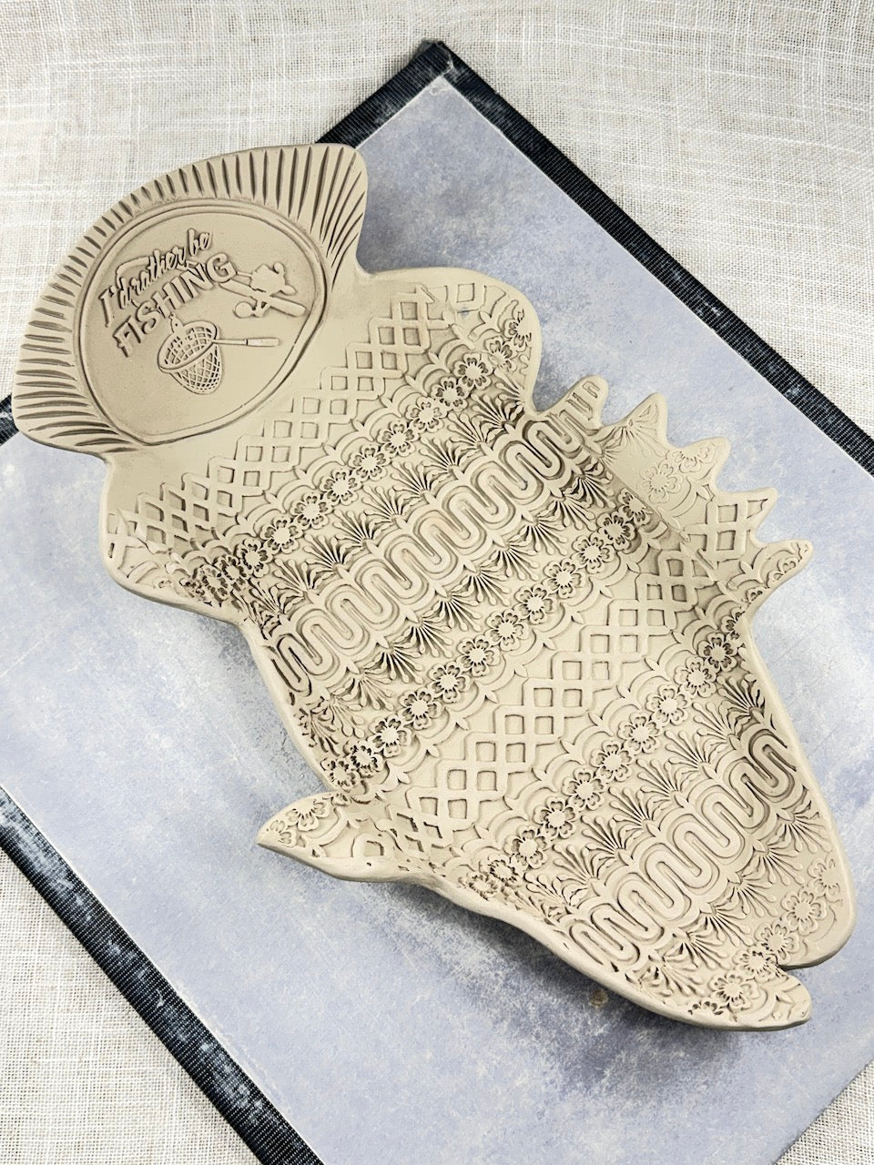 Flower Trellis  7" Textured Rolling Pin