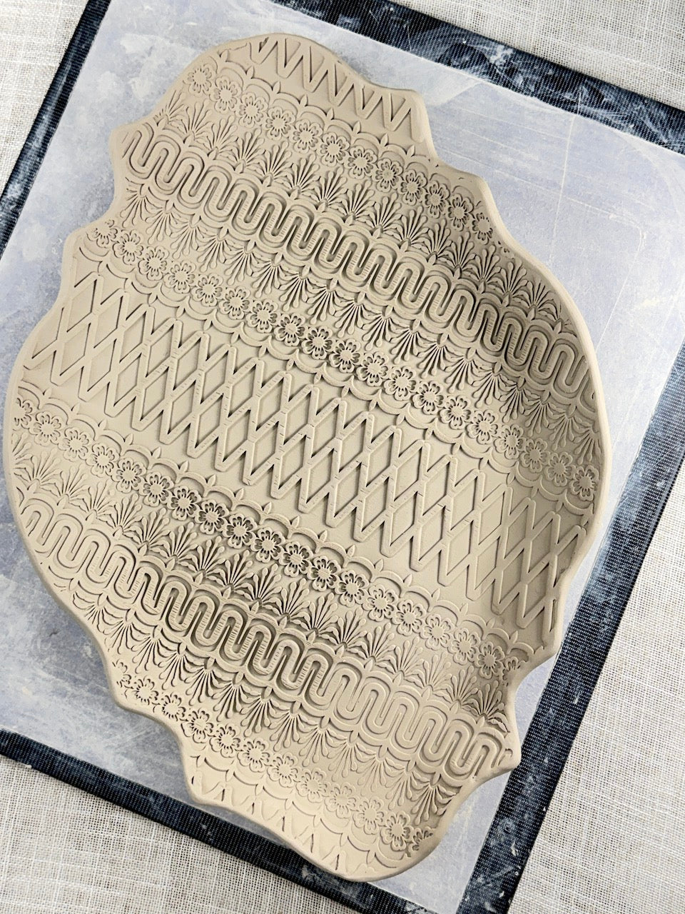 Flower Trellis Textured Rolling Pin
