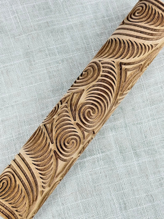 Bonkers for Springs Textured Rolling Pin