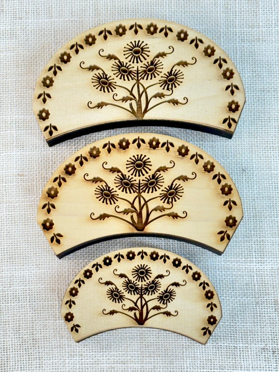 Scalloped Dandelion Stamps (for rigid Dandelion Ring Template) Stamp Bundle