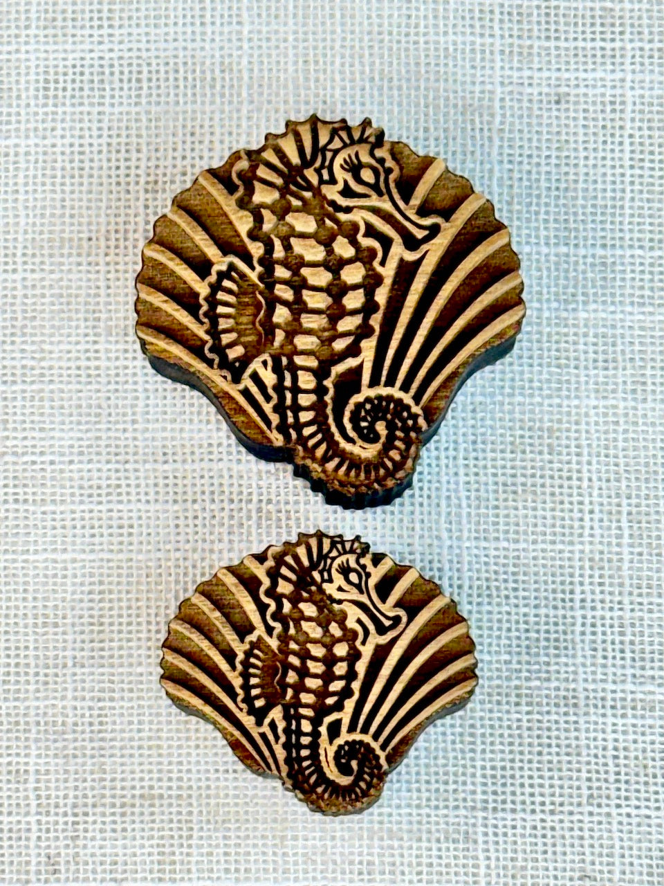 Seahorse & Shell (for rigid seahorse & shell template) Stamp Bundle