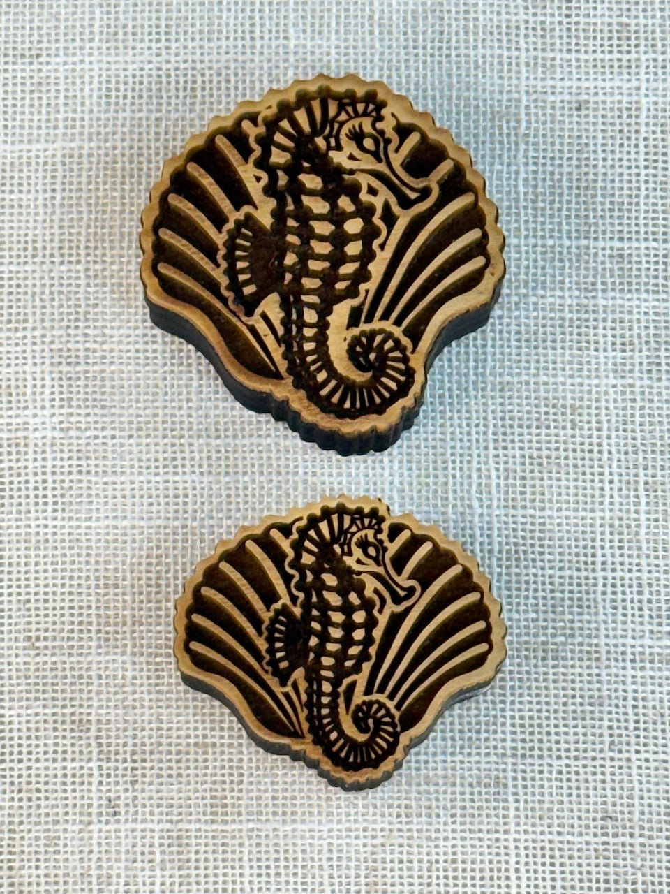 Seahorse & Shell (for rigid seahorse & shell template) Stamp Bundle