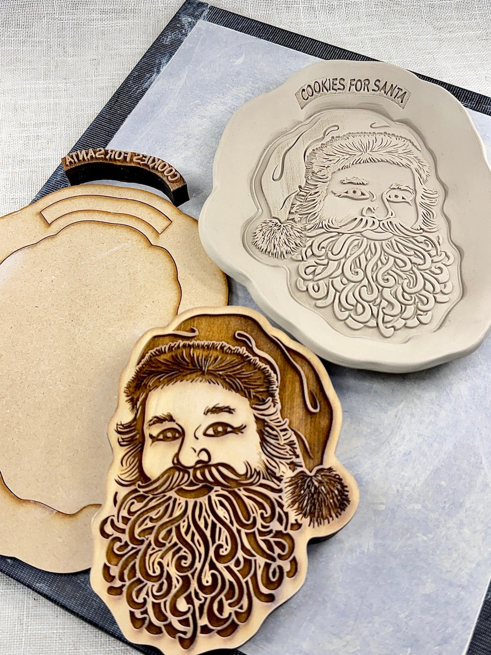 Cookies for Santa Rigid Template & Stamp Package