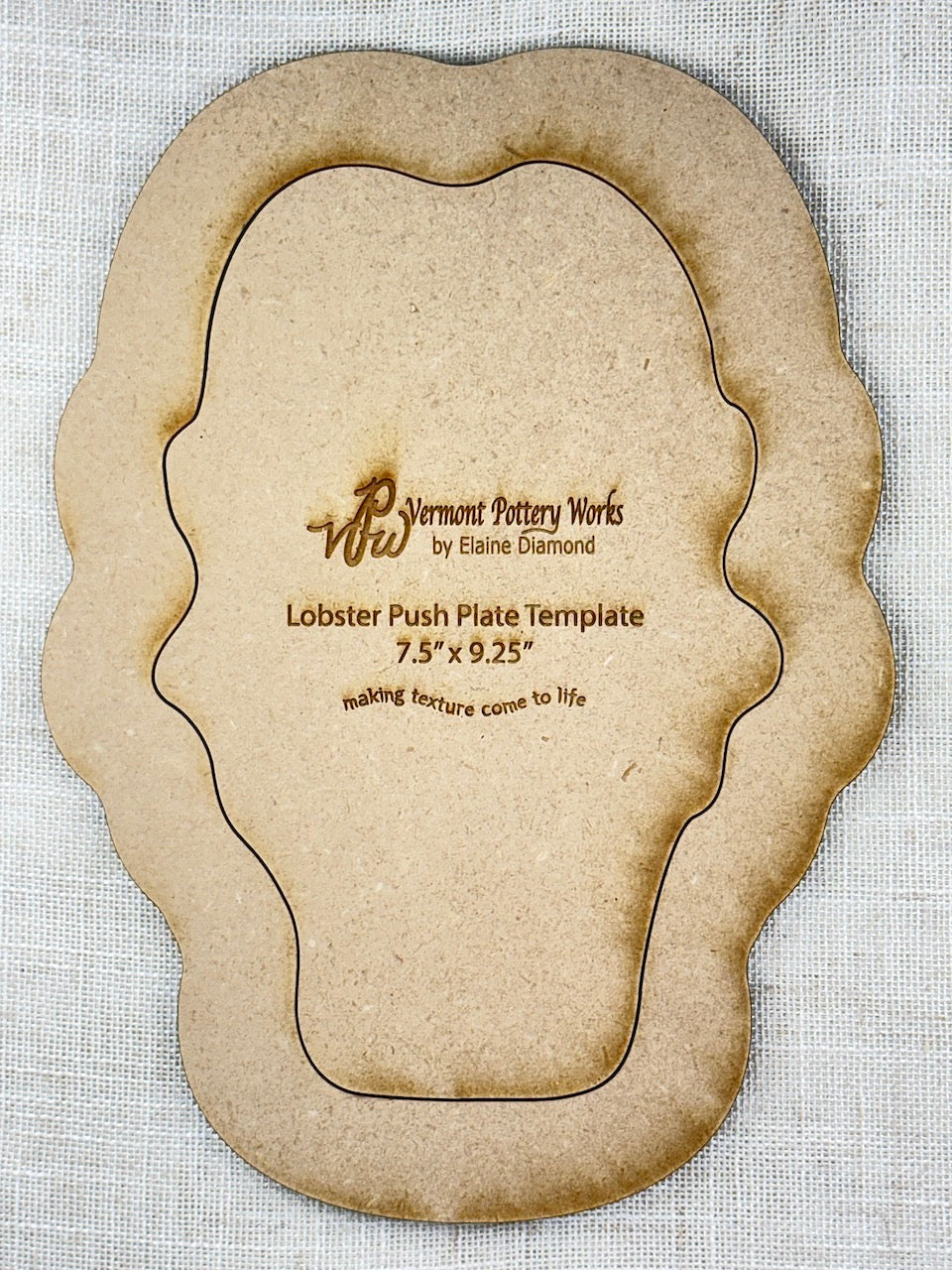 Lobster Push Plate Rigid Template & Xtra Large Lobster Stamp Package