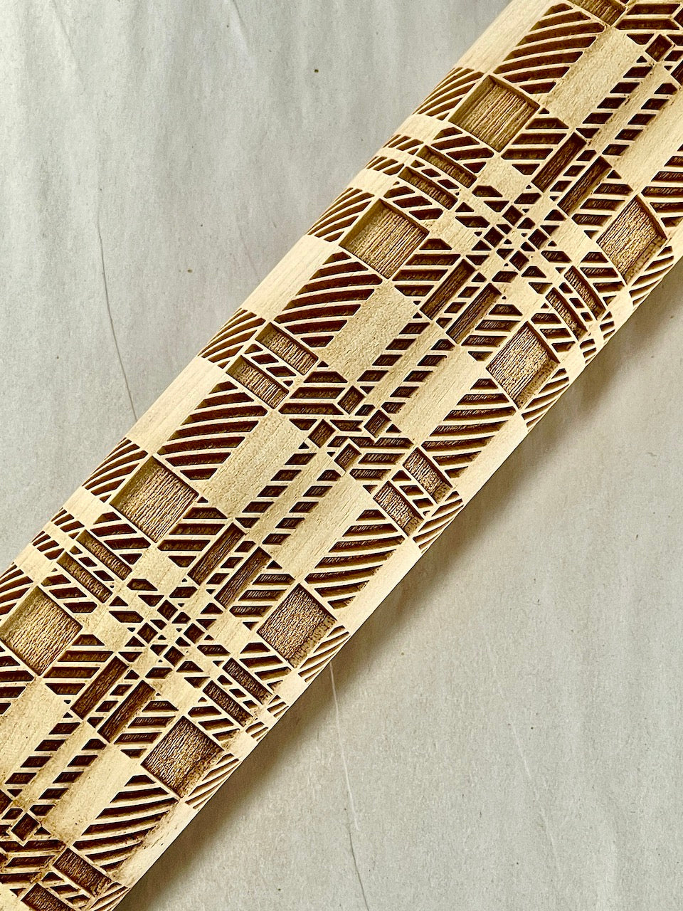 7" Plaid (Classic) Textured Rolling Pin