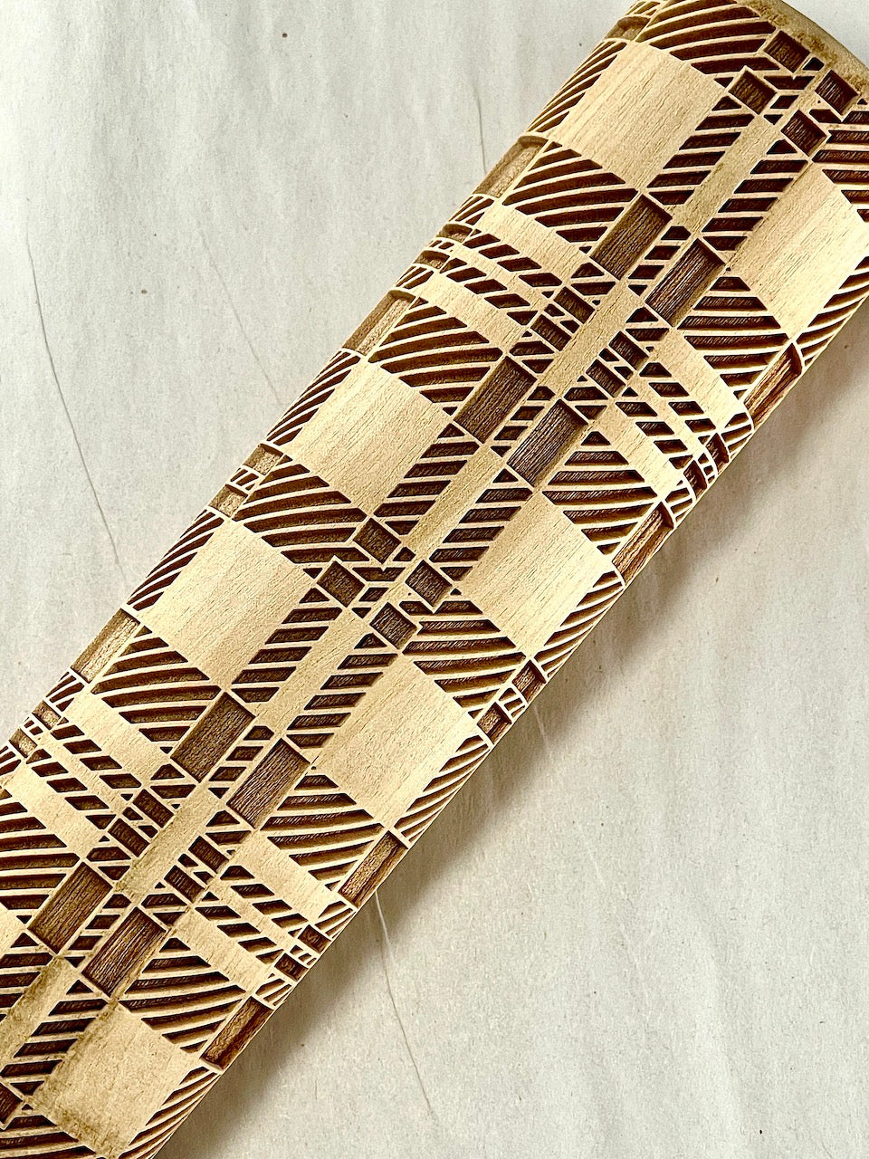 7" Plaid (Classic) Textured Rolling Pin