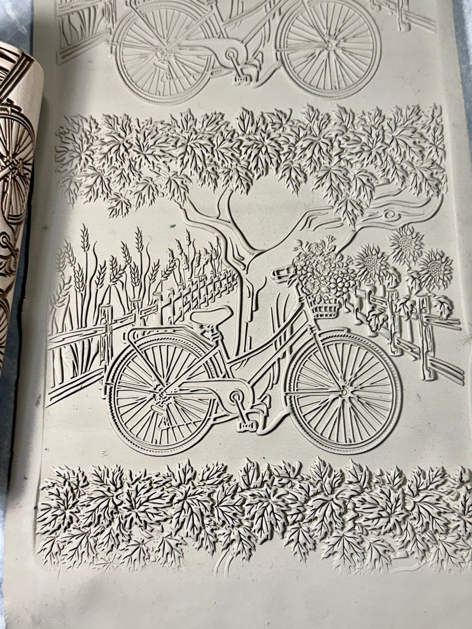 Bicycle 7" Textured Rolling Pin