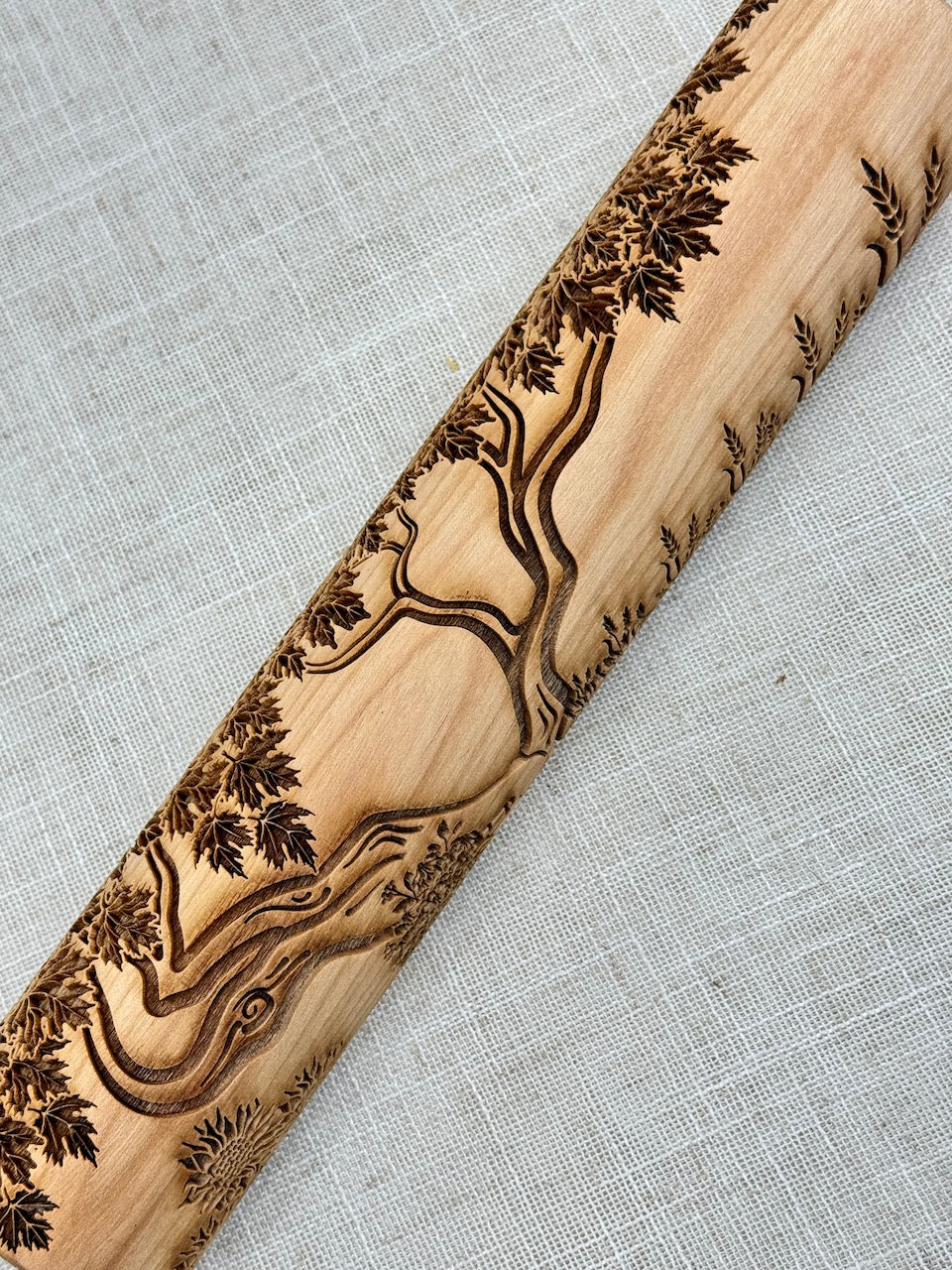 Bicycle Textured Rolling Pin
