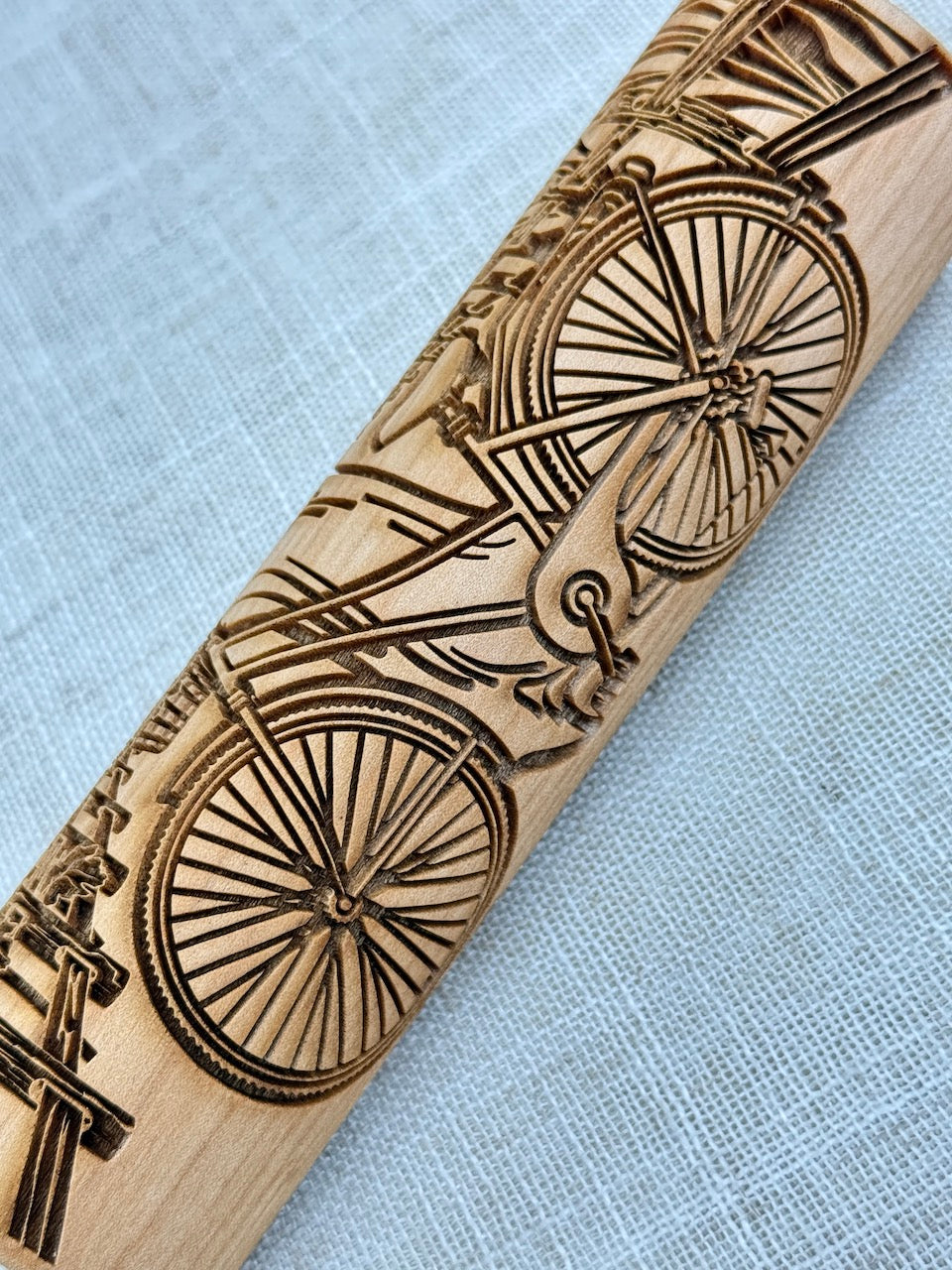 Bicycle 7" Textured Rolling Pin