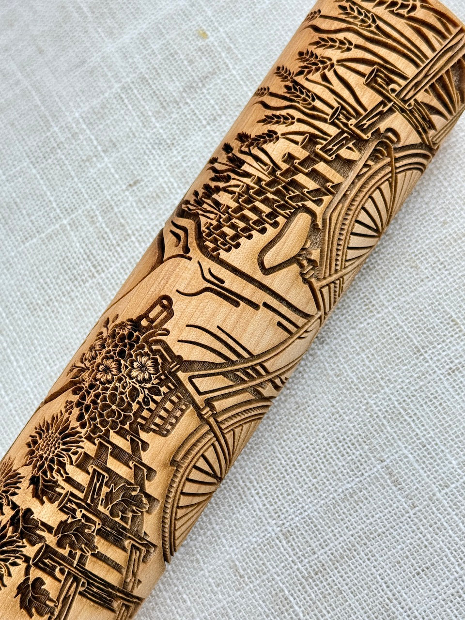 Bicycle 7" Textured Rolling Pin