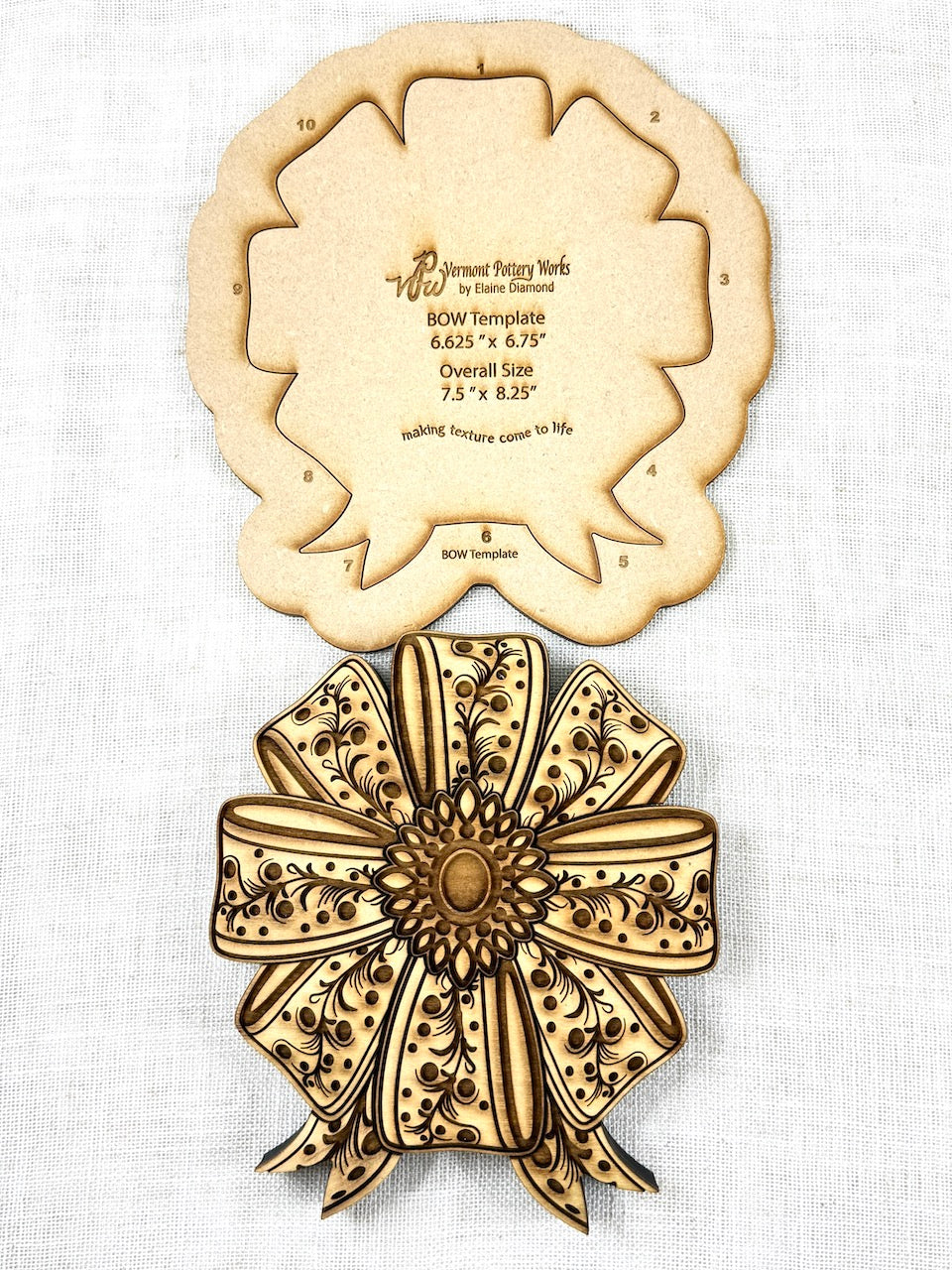 Bow Rigid Template 3 Sizes and 3 complete sizes of Bow Puzzle Stamp Bundle Package