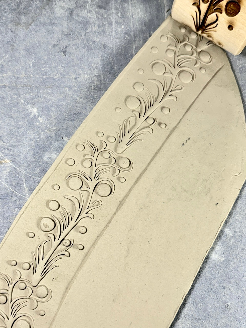 2" Bow Detail Textured Rolling Pin