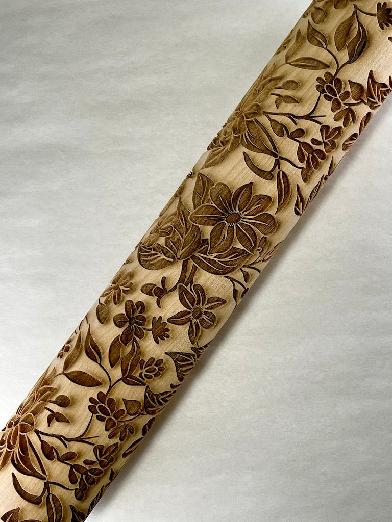 Dogwood Textured Rolling Pin