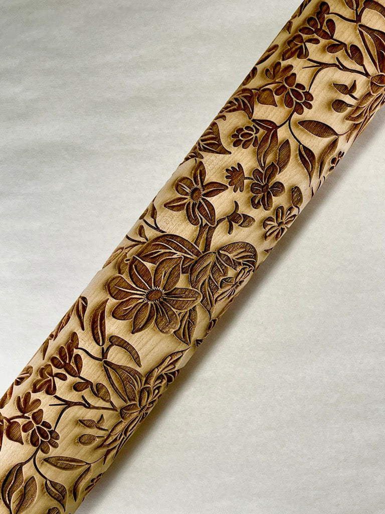 Dogwood Textured Rolling Pin