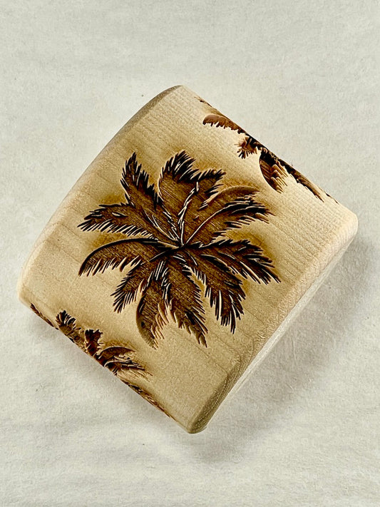 2" Palm Trees Textured Rolling Pin