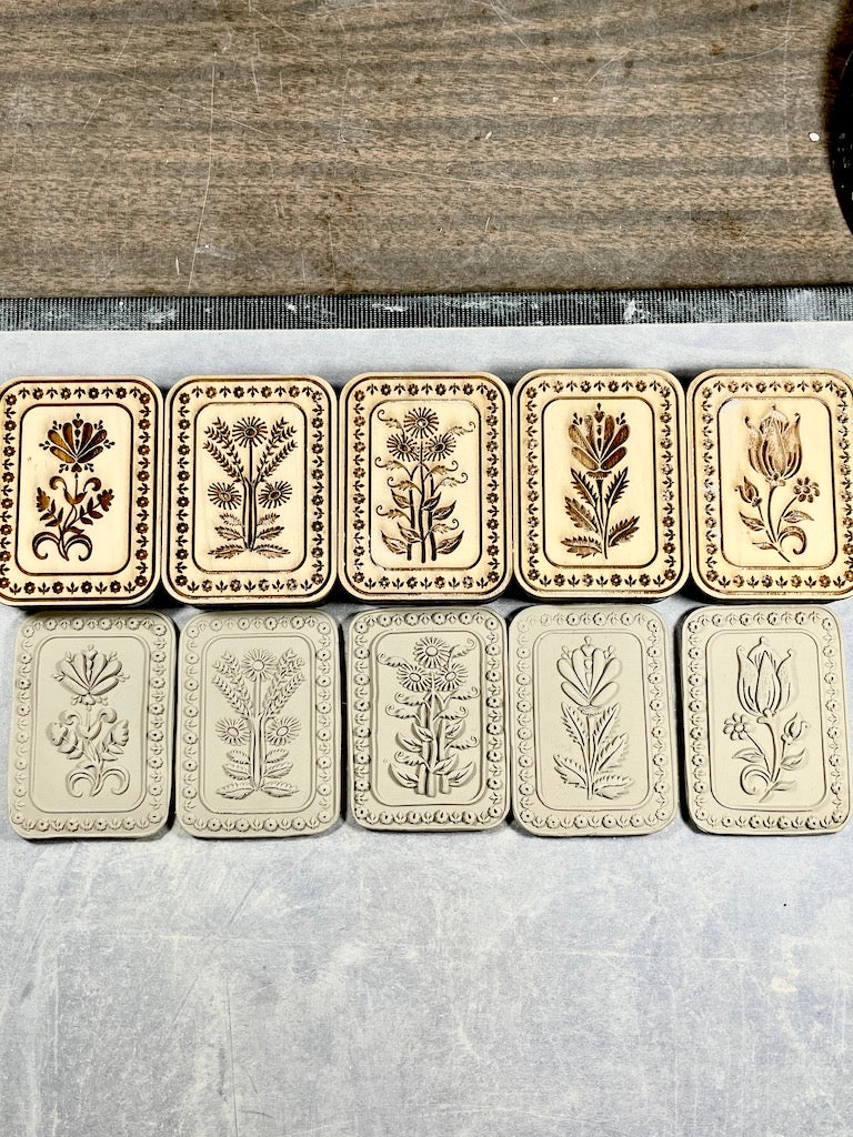 Floral Runner (Iris) - Stamp