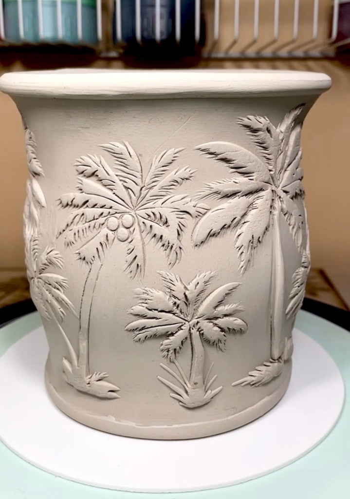 palms plants pottery Palm Trees Textured Mug Plank – Vermont Pottery Works