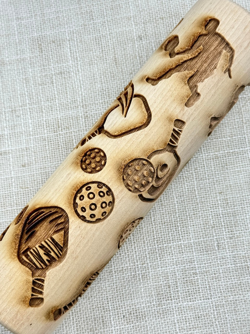 7" Pickleball Textured Rolling Pin