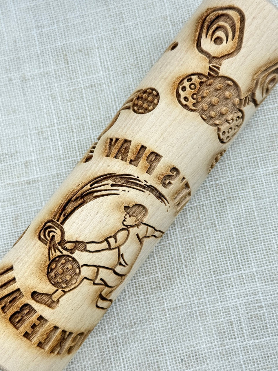 7" Pickleball Textured Rolling Pin