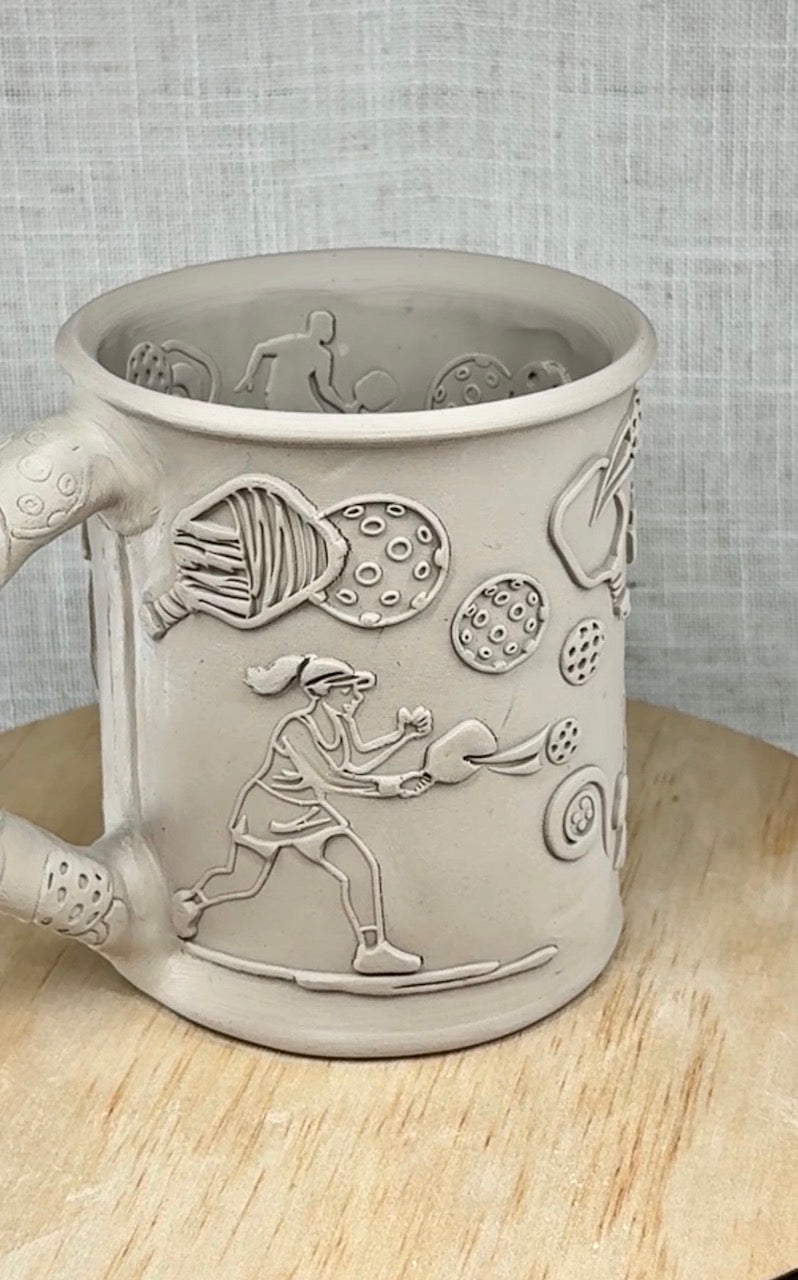 Pickleball Textured Mug Plank