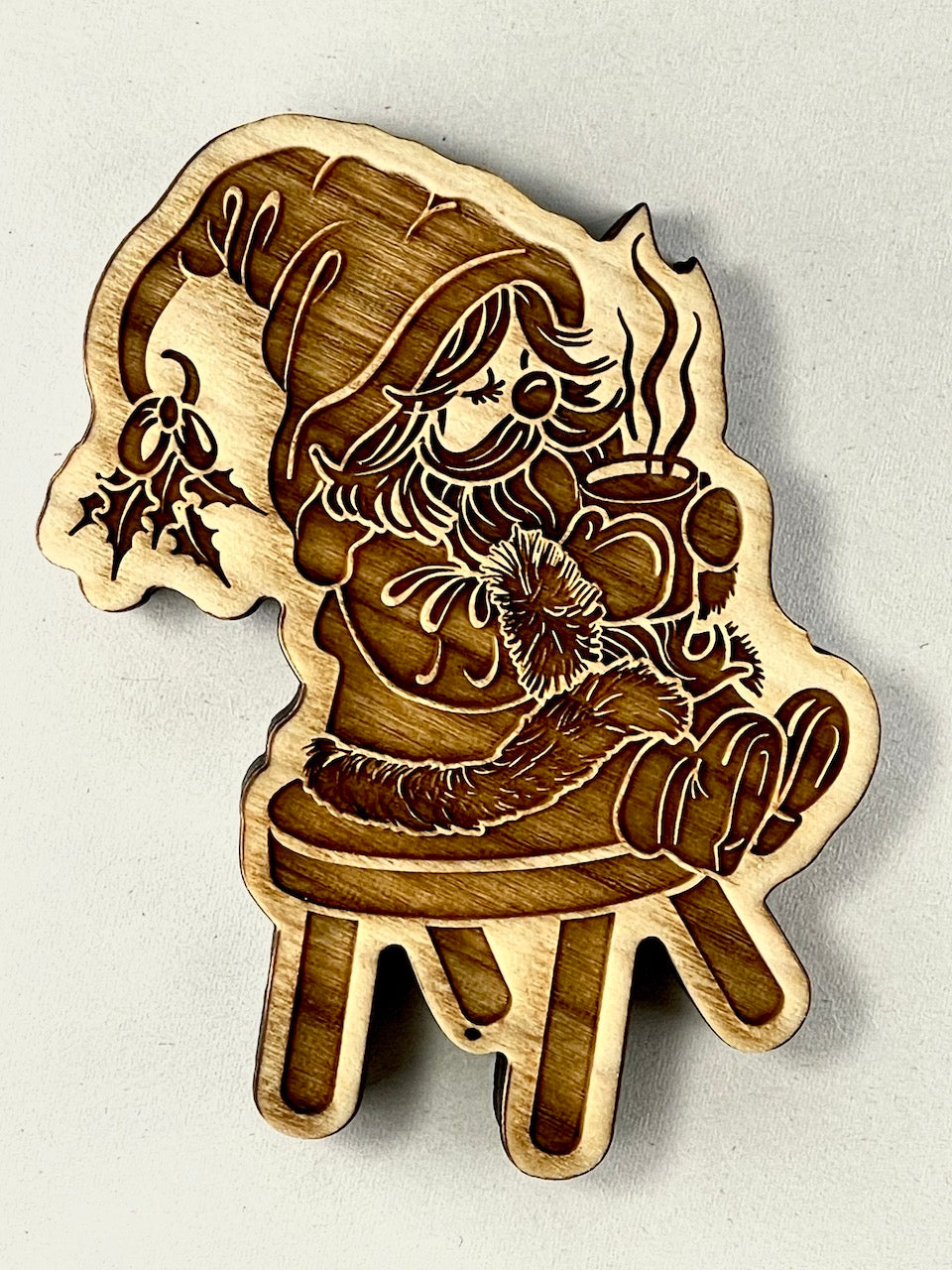 Santa Gnomes (Gnome on Stool) - Stamp