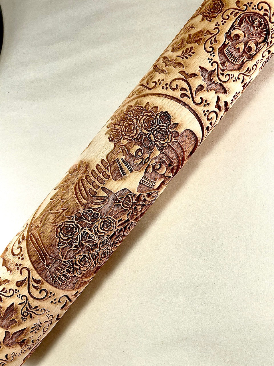 Skeleton Wedding Textured Rolling Pin