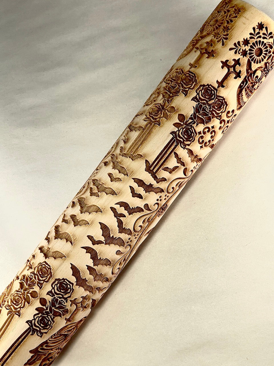 Skeleton Wedding Textured Rolling Pin