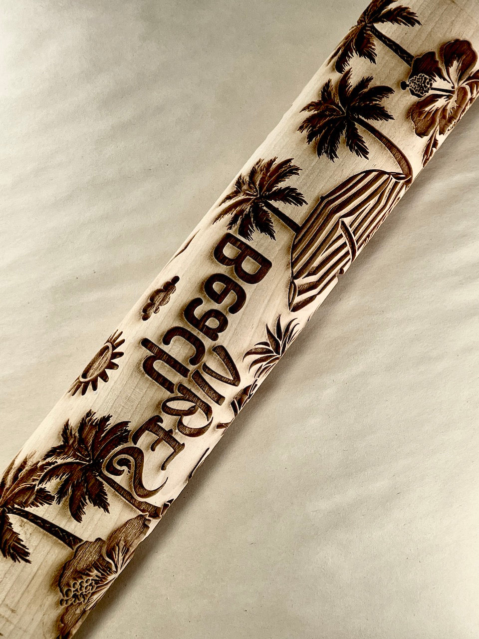 Beach Vibes Textured Rolling Pin