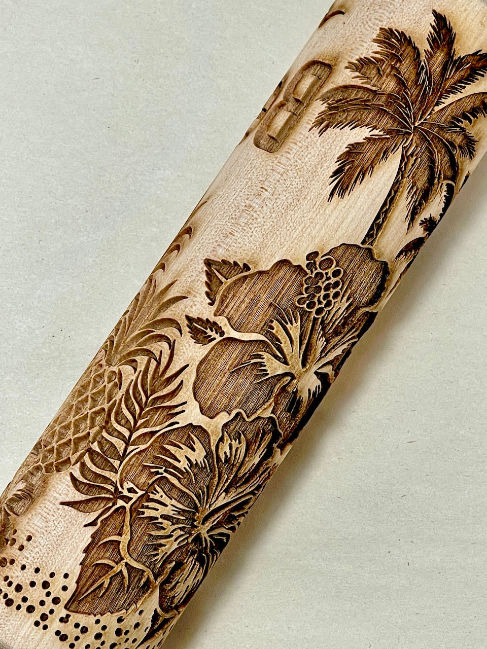 7" Beach Vibes Textured Rolling Pin