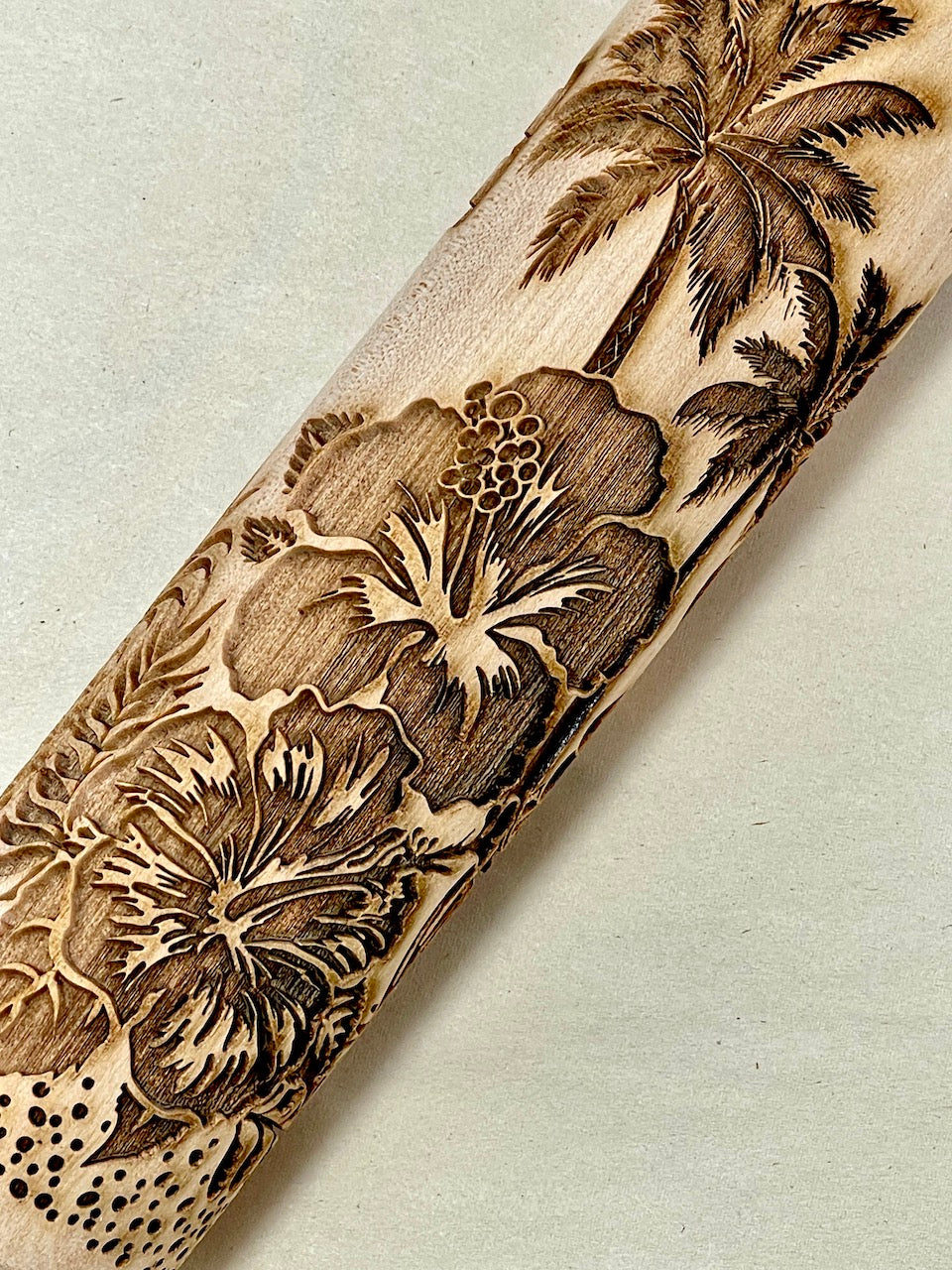 7" Beach Vibes Textured Rolling Pin