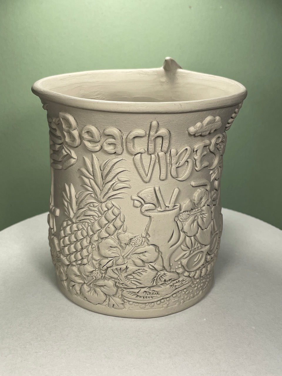 Beach Vibes Textured Mug Plank