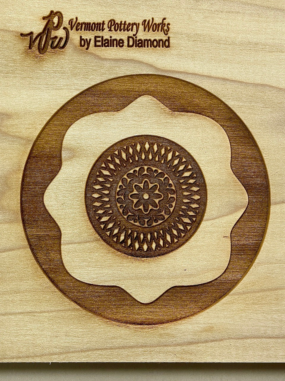 Floral Wheels Textured Mug Plank