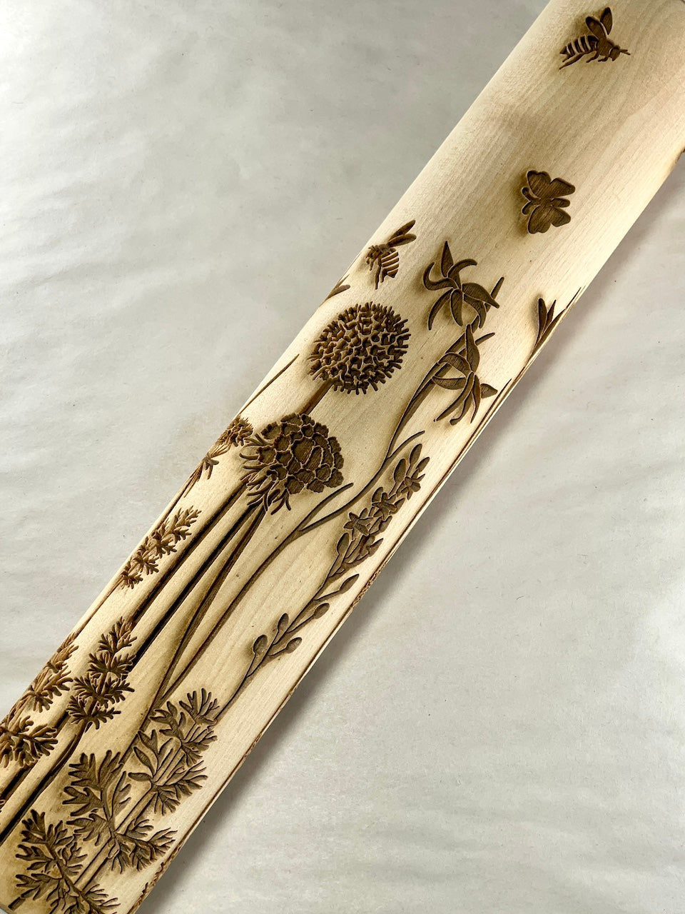 Field of Flowers Textured Rolling Pin