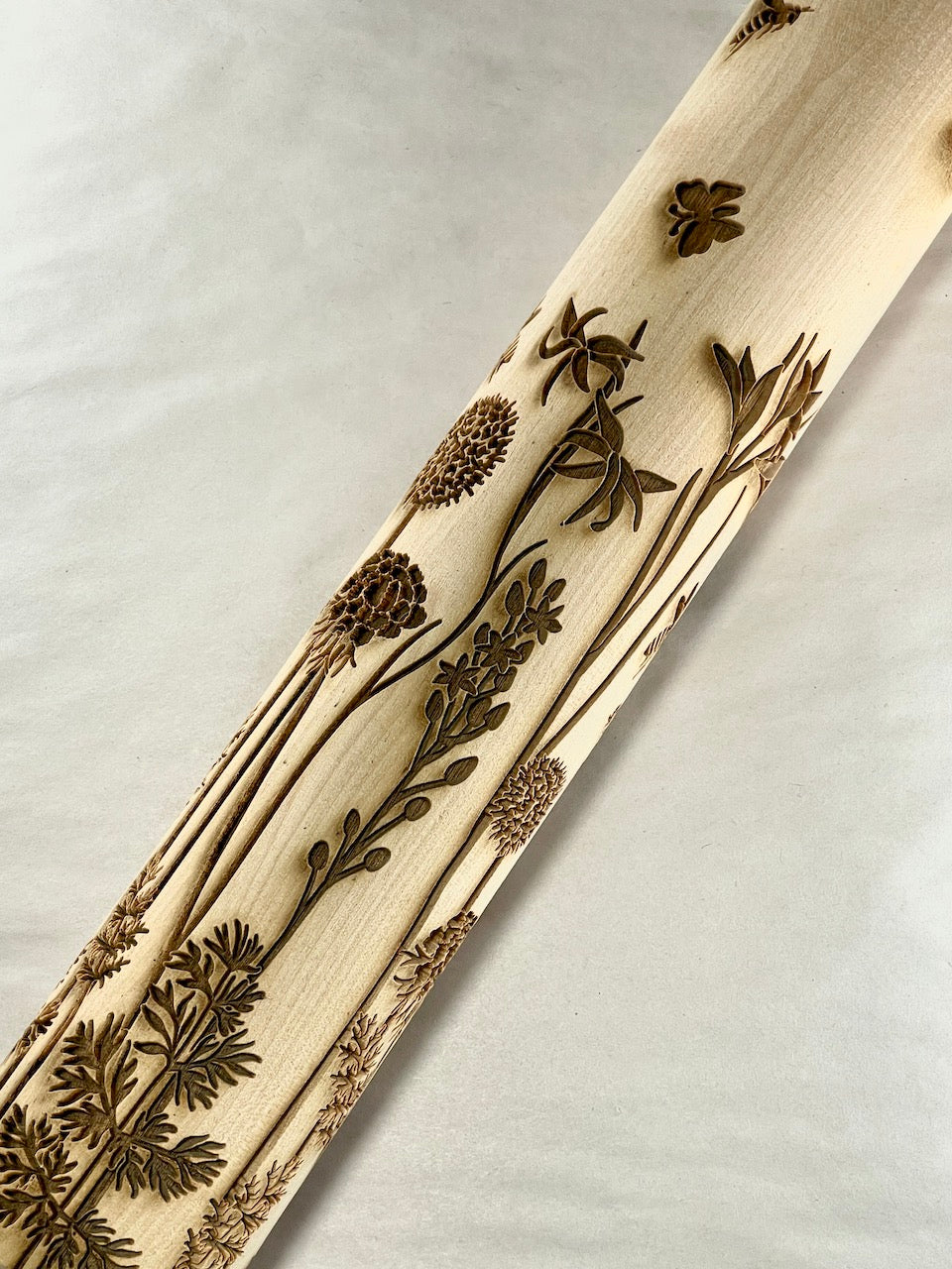 Field of Flowers Textured Rolling Pin