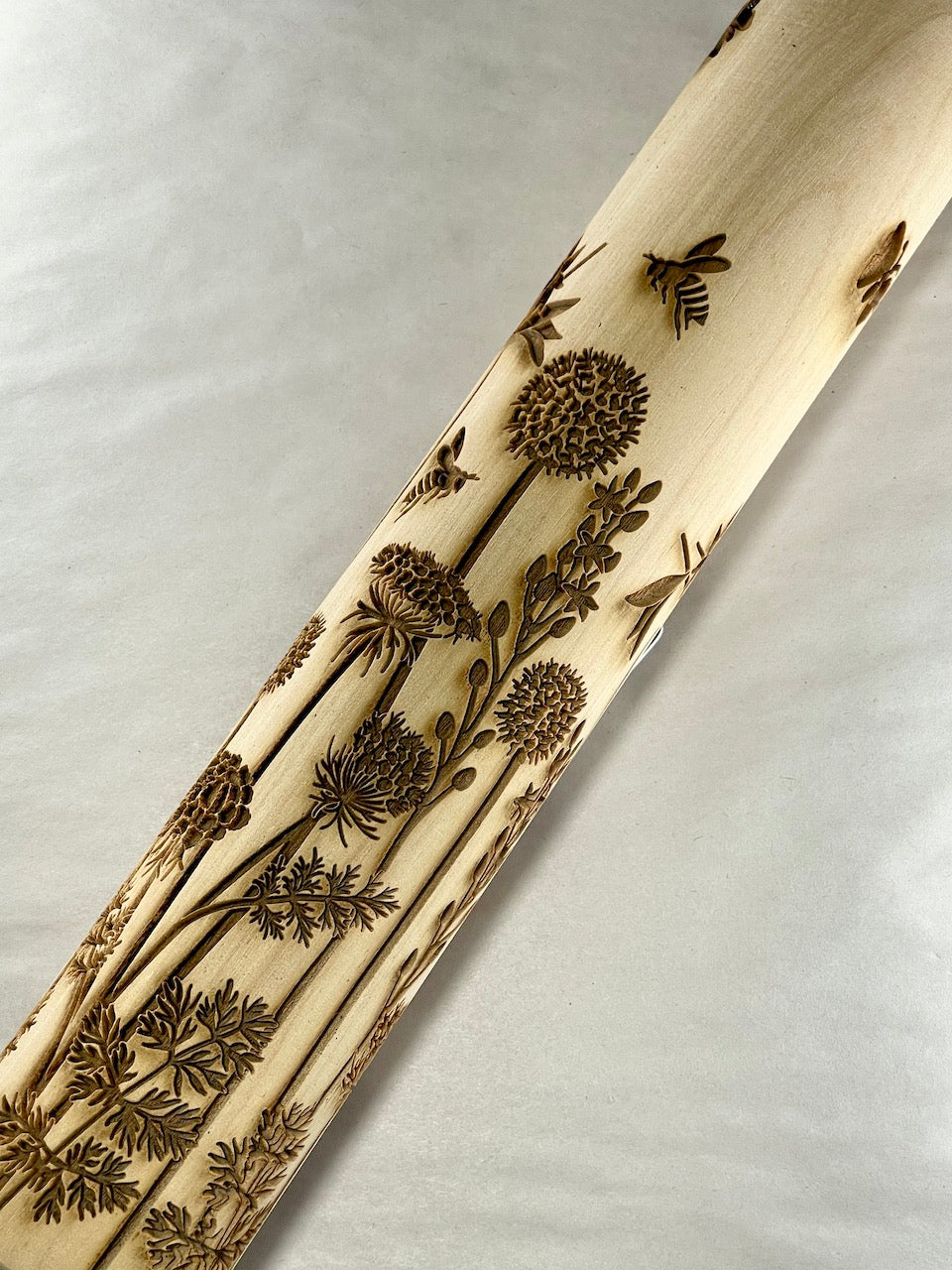 Field of Flowers Textured Rolling Pin