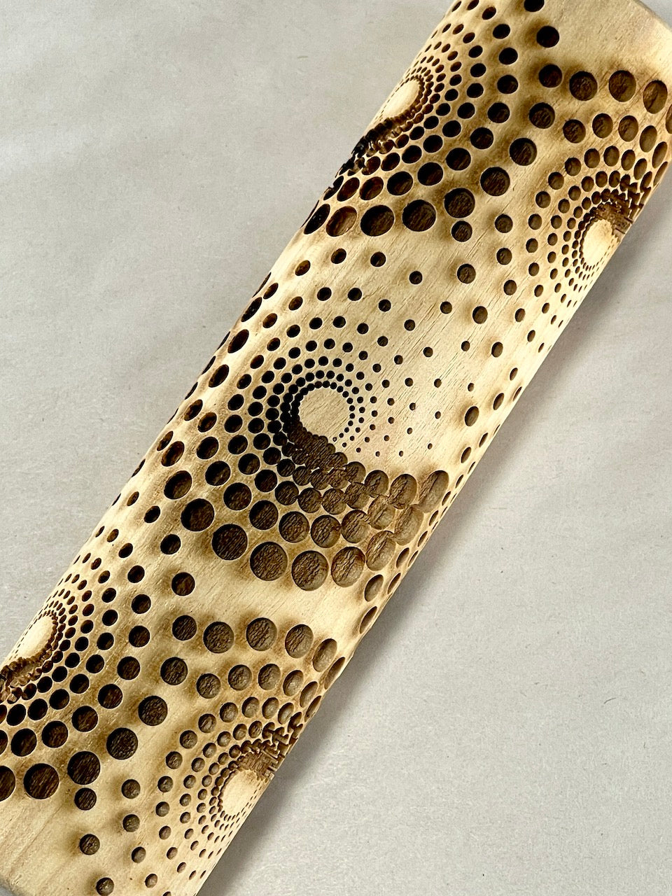 7" Dizzy Spirals Textured Rolling Pin