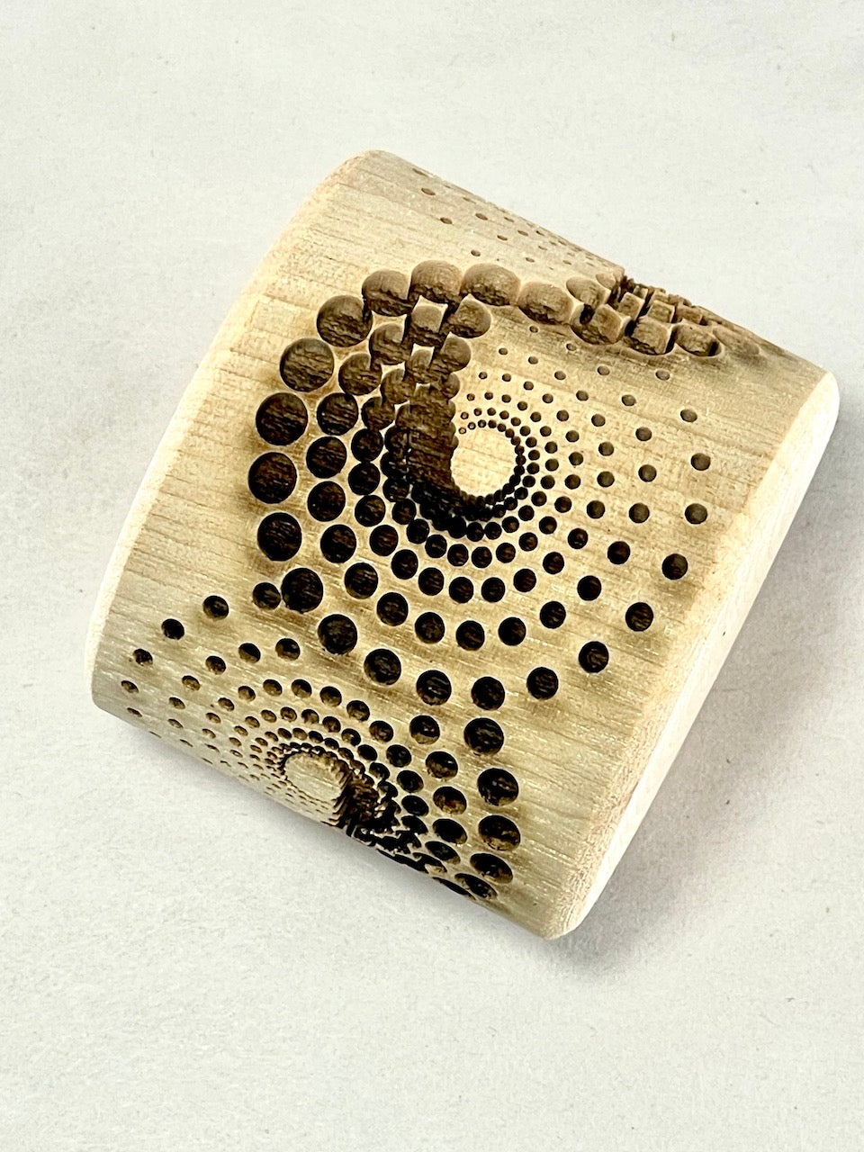 2" Dizzy Spirals Textured Rolling Pin