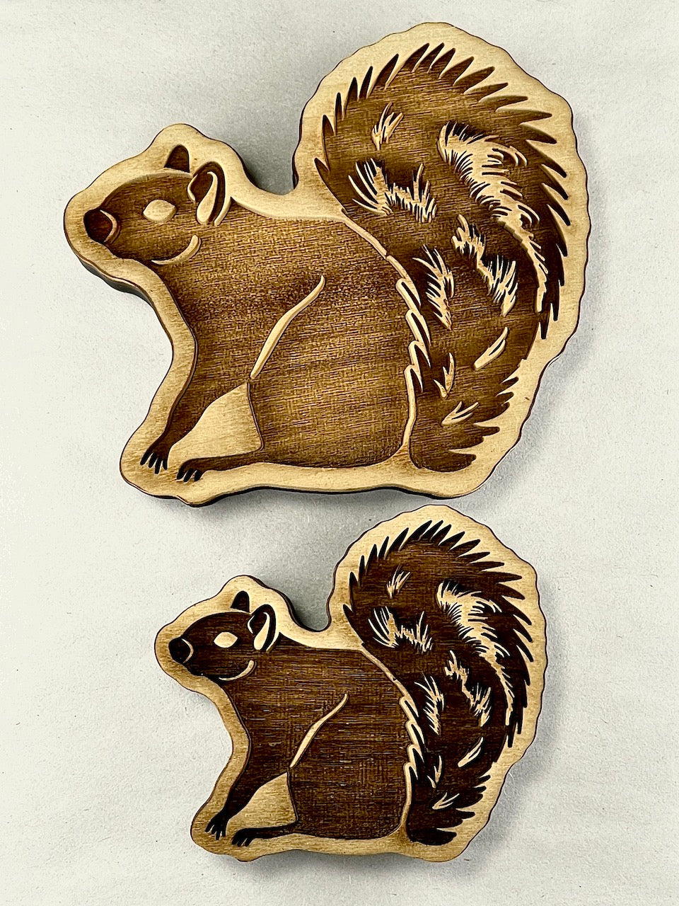 Squirrels - Stamp (Left Facing- Large)