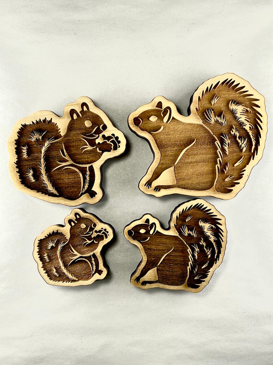 Squirrels - Stamp (Right Facing- Large)