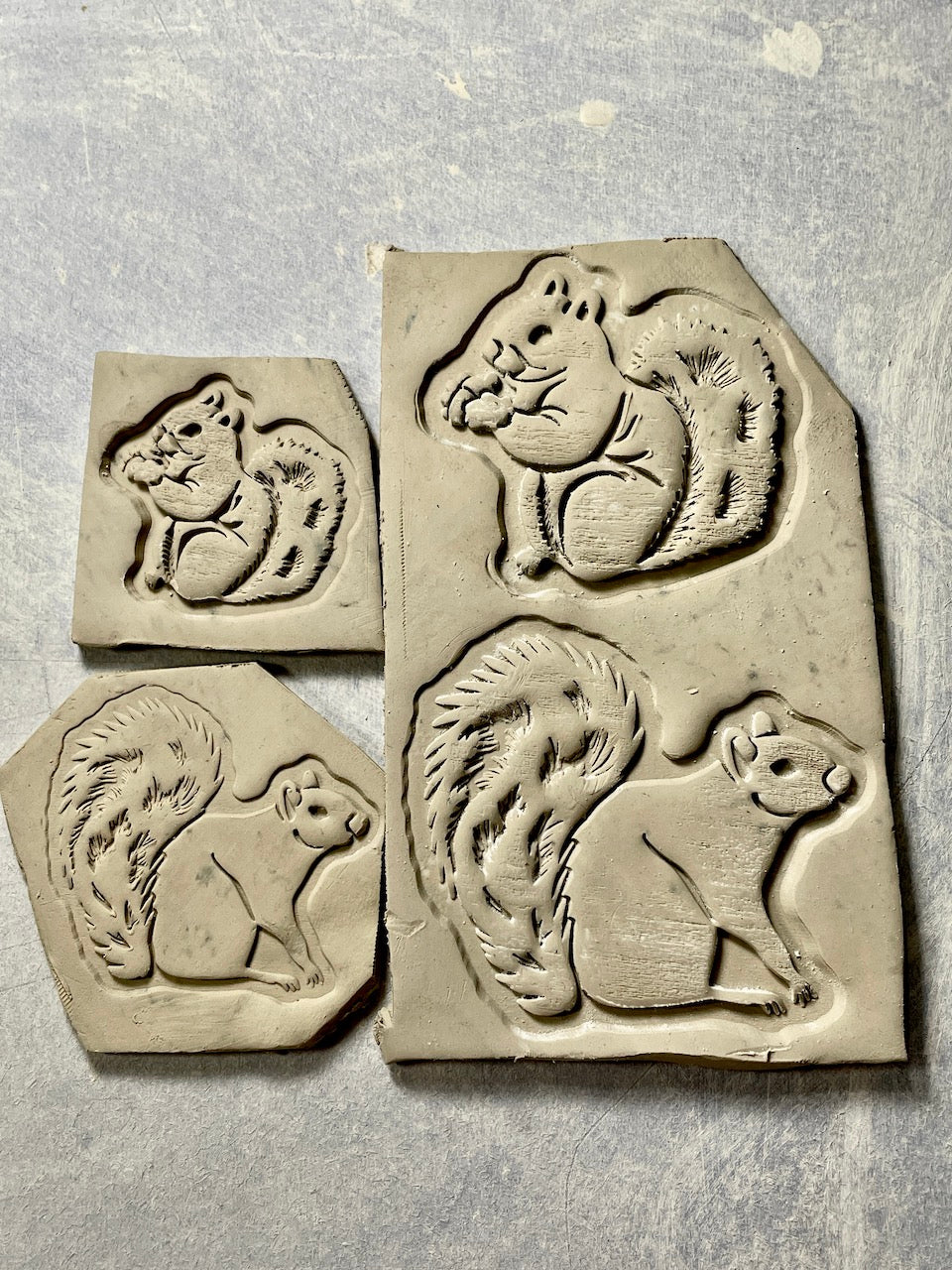 Squirrels - Stamp (Left Facing- Large)