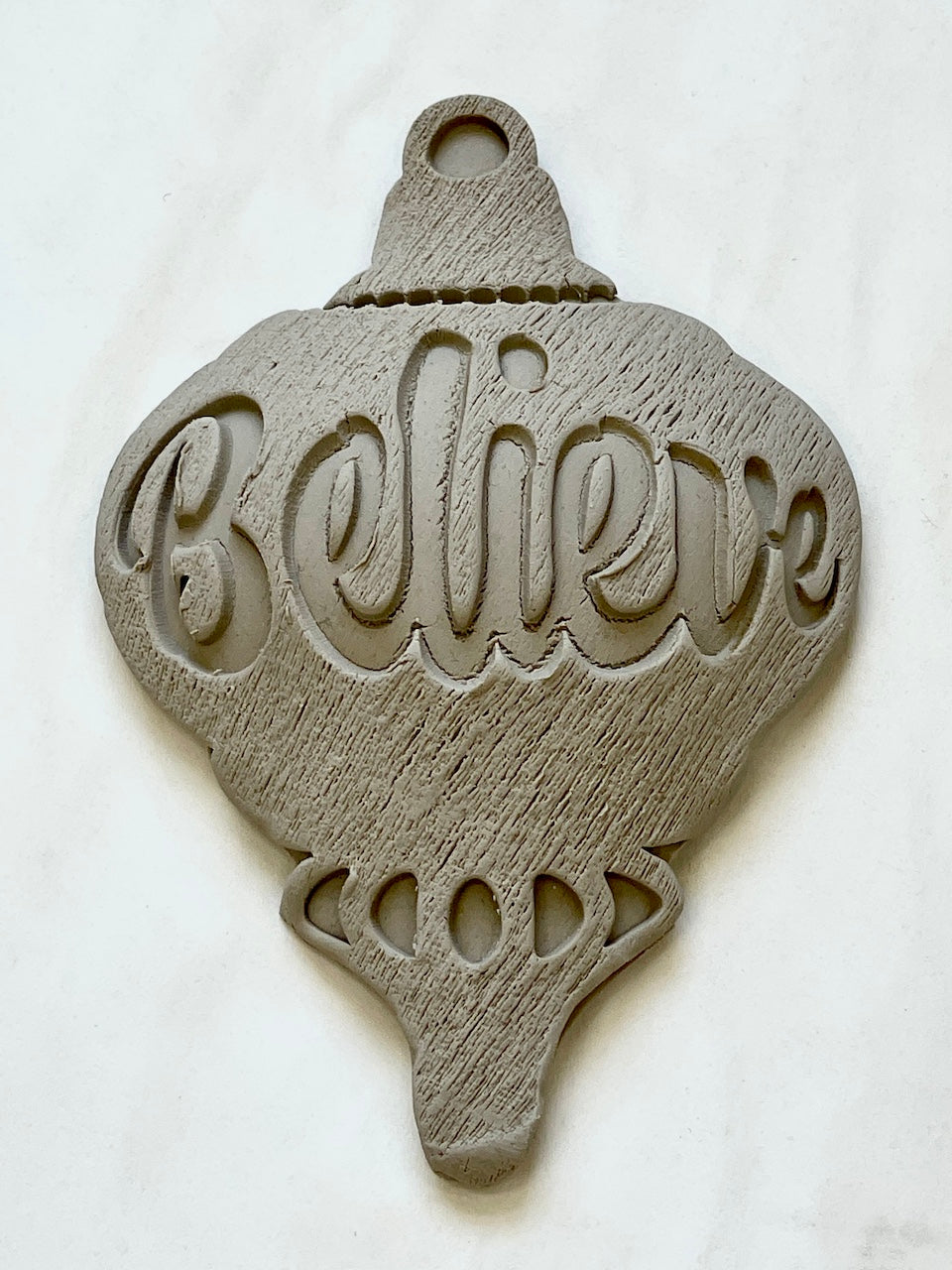 Ornament (Believe) Fancy Large- Stamp